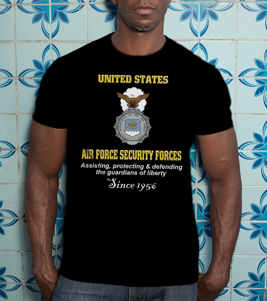 United States Air Force Security Forces Assisting Protecting Defending Since 1956 T-Shirt