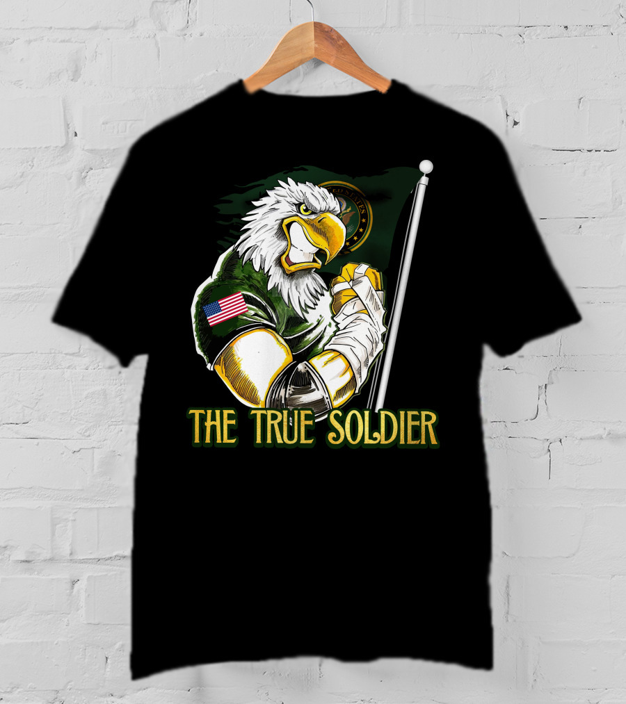 The True Soldier United States Eagle Flag Patch T-Shirt