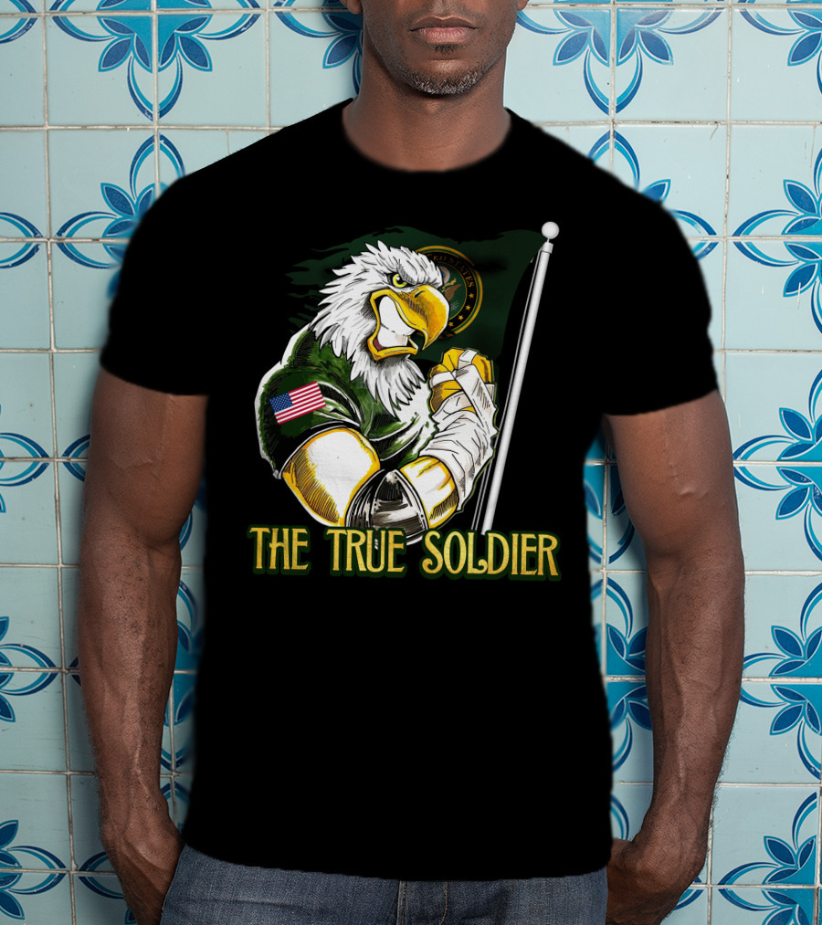 The True Soldier United States Eagle Flag Patch T-Shirt