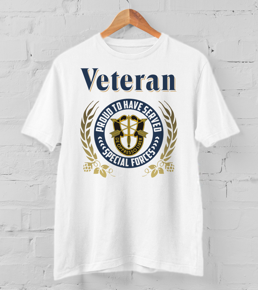 Veteran Proud To Have Served Special Forces De Oppresso Liber T-Shirt