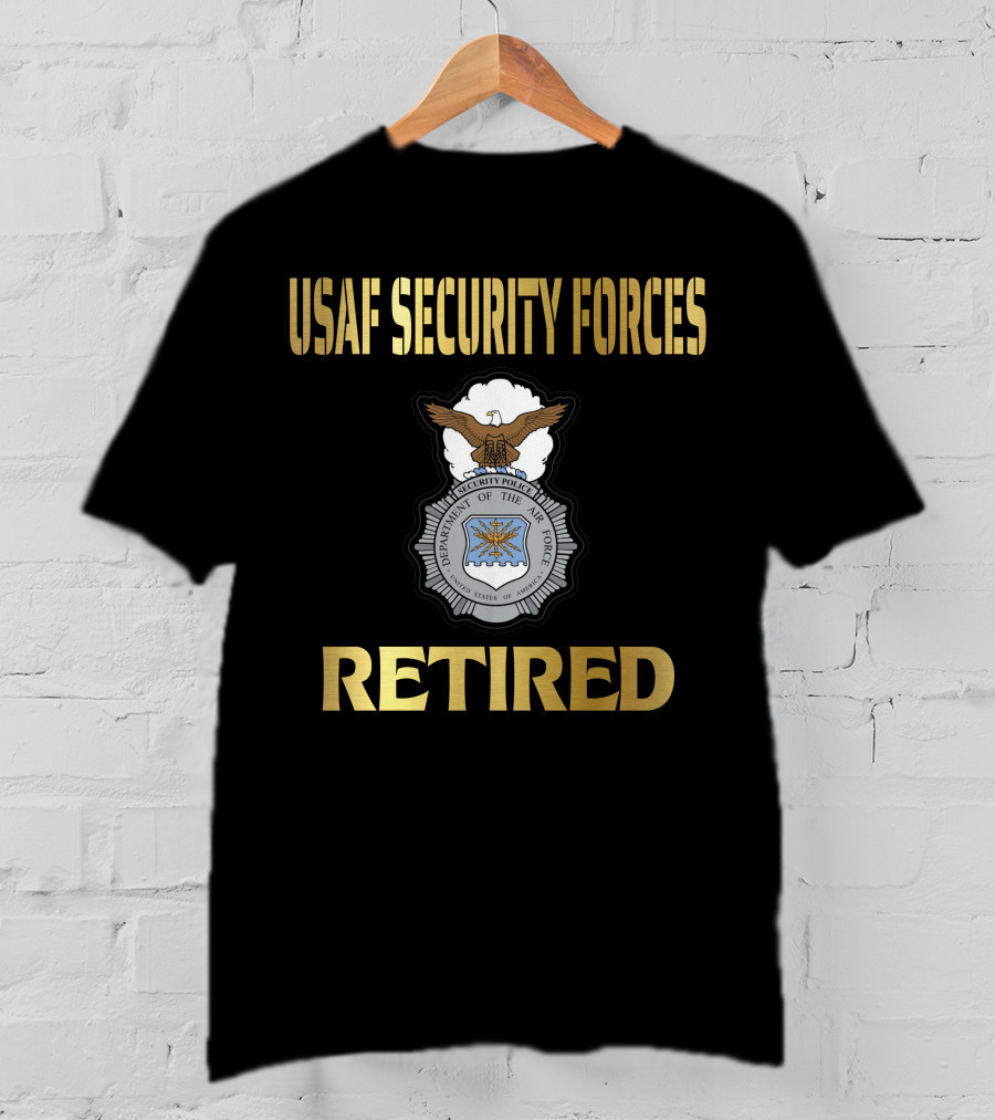 Usaf Security Forces Retired T-Shirt