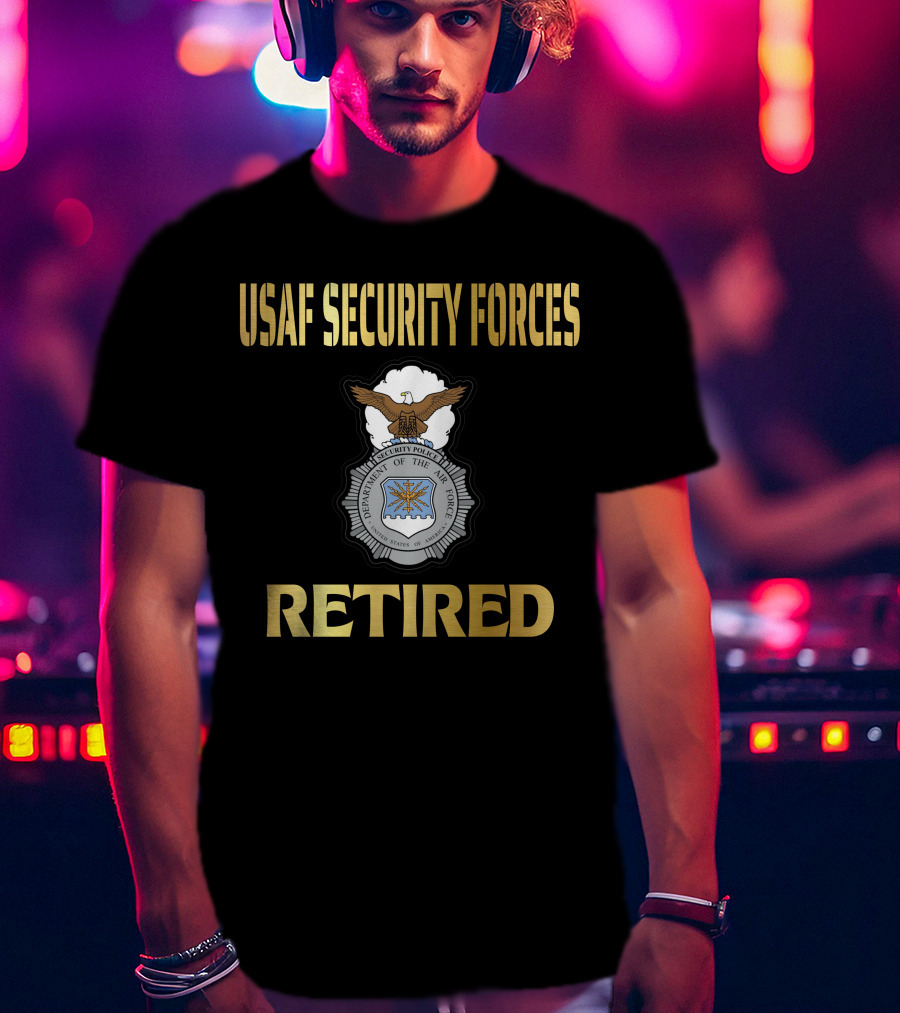 Usaf Security Forces Retired T-Shirt