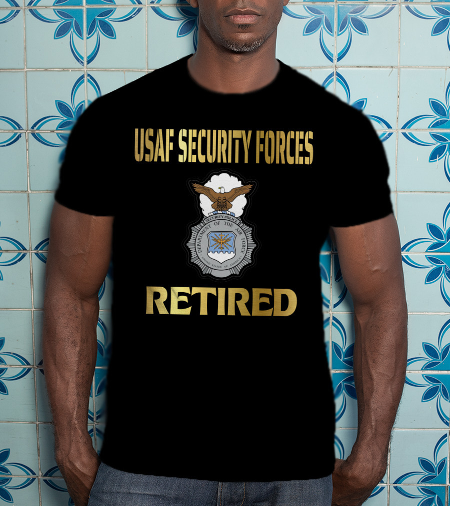 Usaf Security Forces Retired T-Shirt