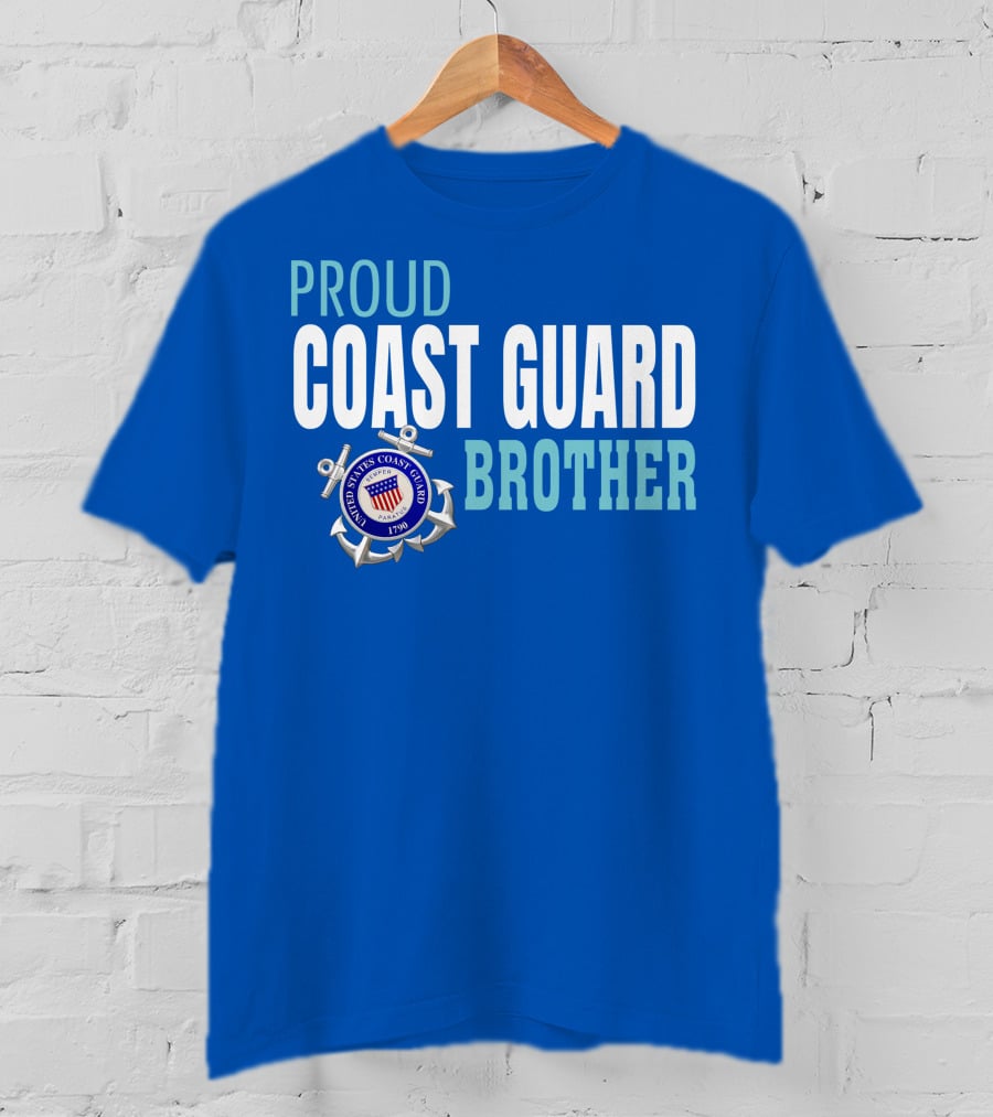 Proud Coast Guard Brother United States Coast Guard 1790 T-Shirt