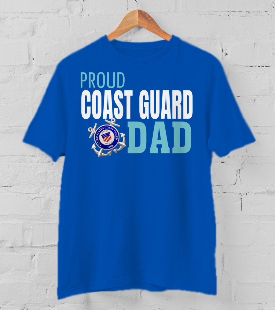 Proud United States Coast Guard Dad 1790 T-Shirt