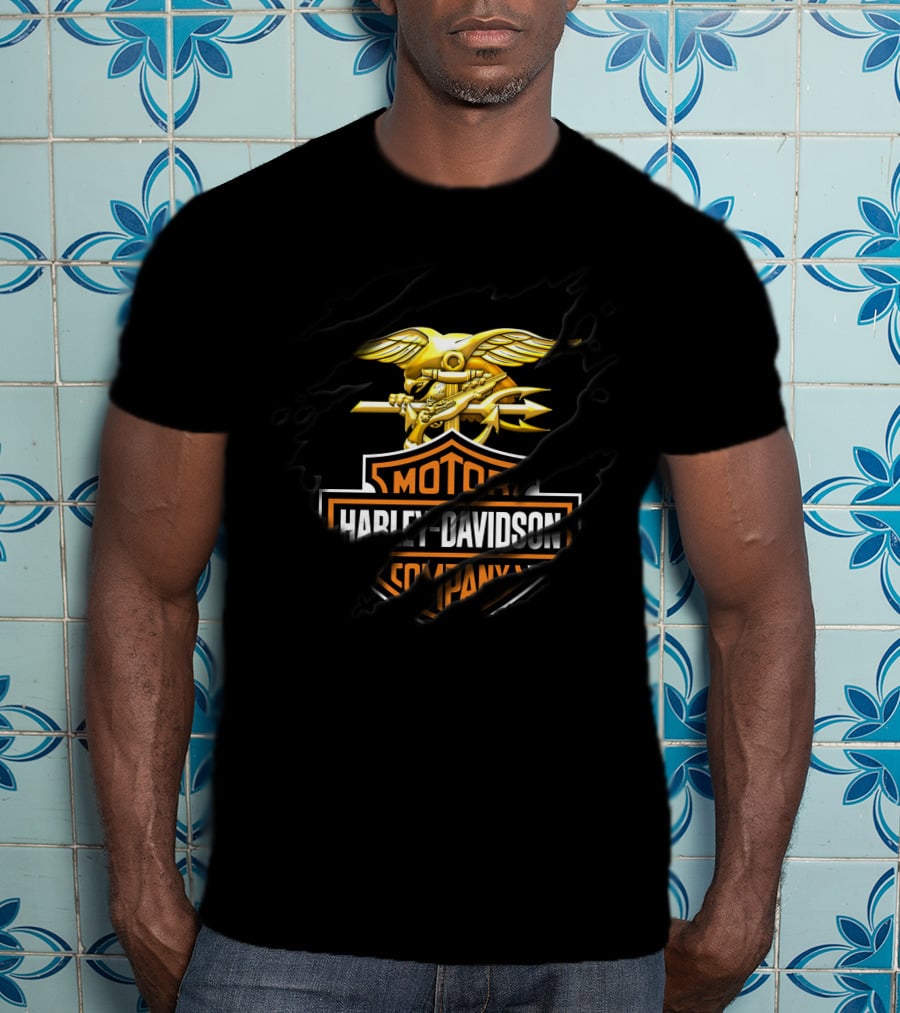 Harley Davidson Motor Company Golden Eagle T-Shirt