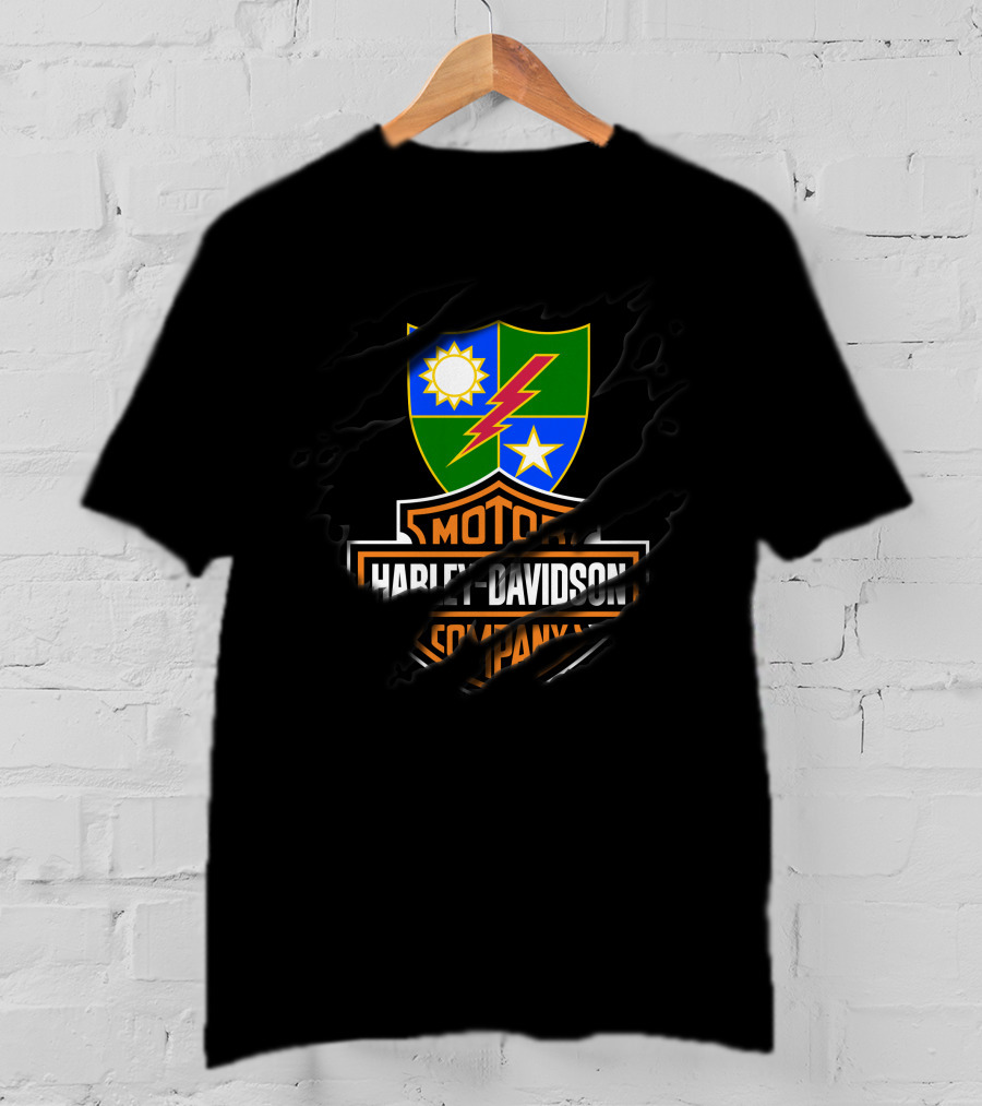 Harley Davidson Shield Sun Lightning Star T-Shirt