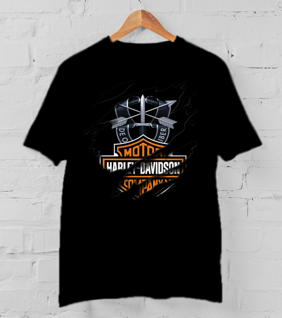 Harley Davidson Motorcycle Company Armed Forces T-Shirt