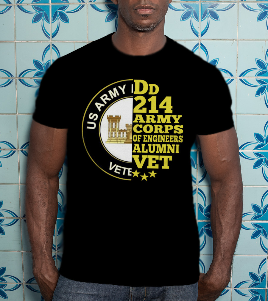 Dd 214 Army Corps Of Engineers Alumni Vet Us Army Veteran T-Shirt