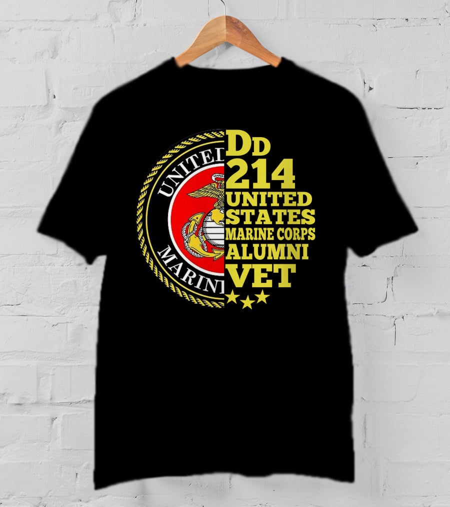 Dd 214 United States Marine Corps Alumni Vet T-Shirt