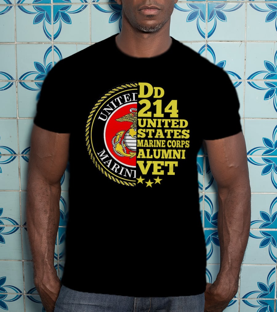 Dd 214 United States Marine Corps Alumni Vet T-Shirt