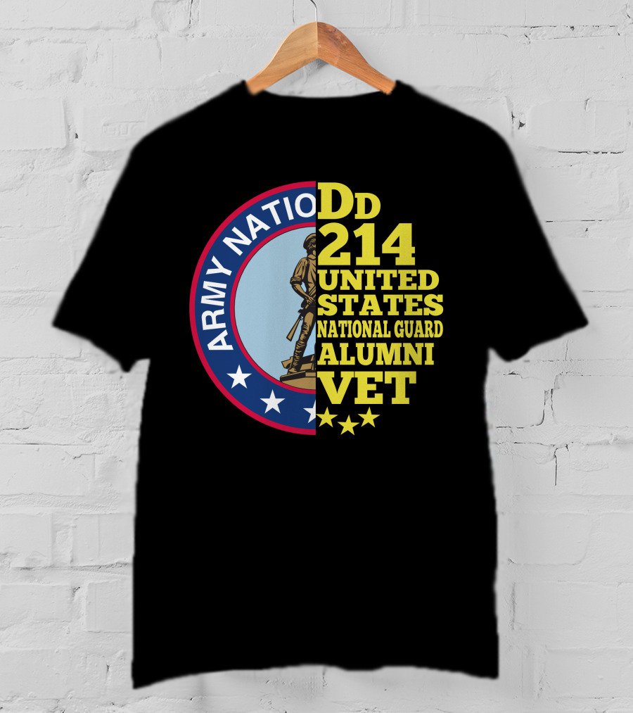DD 214 United States Army National Guard Alumni Vet T-Shirt