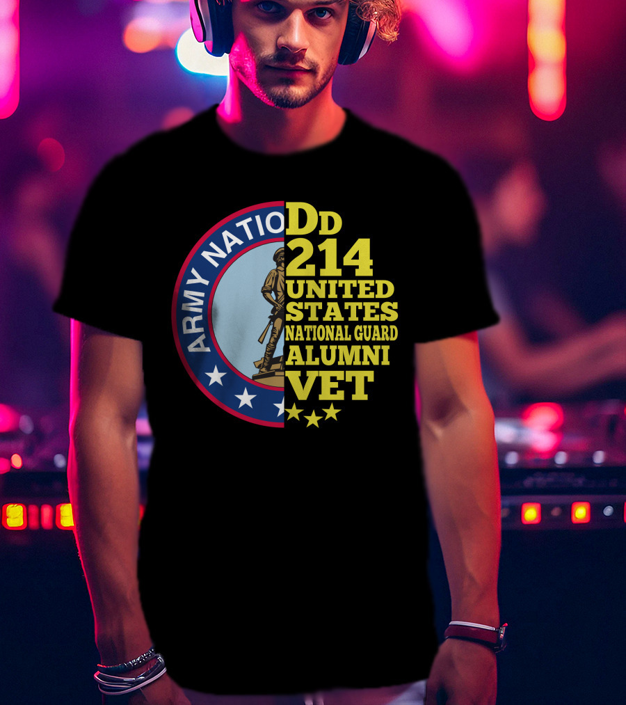DD 214 United States Army National Guard Alumni Vet T-Shirt