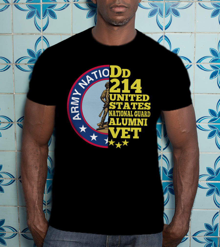 DD 214 United States Army National Guard Alumni Vet T-Shirt