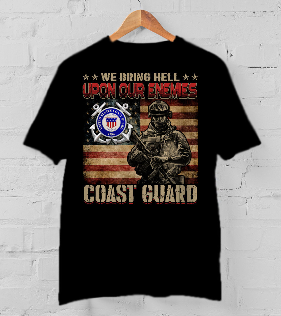We Bring Hell Upon Our Enemies United States Coast Guard 1790 T-Shirt