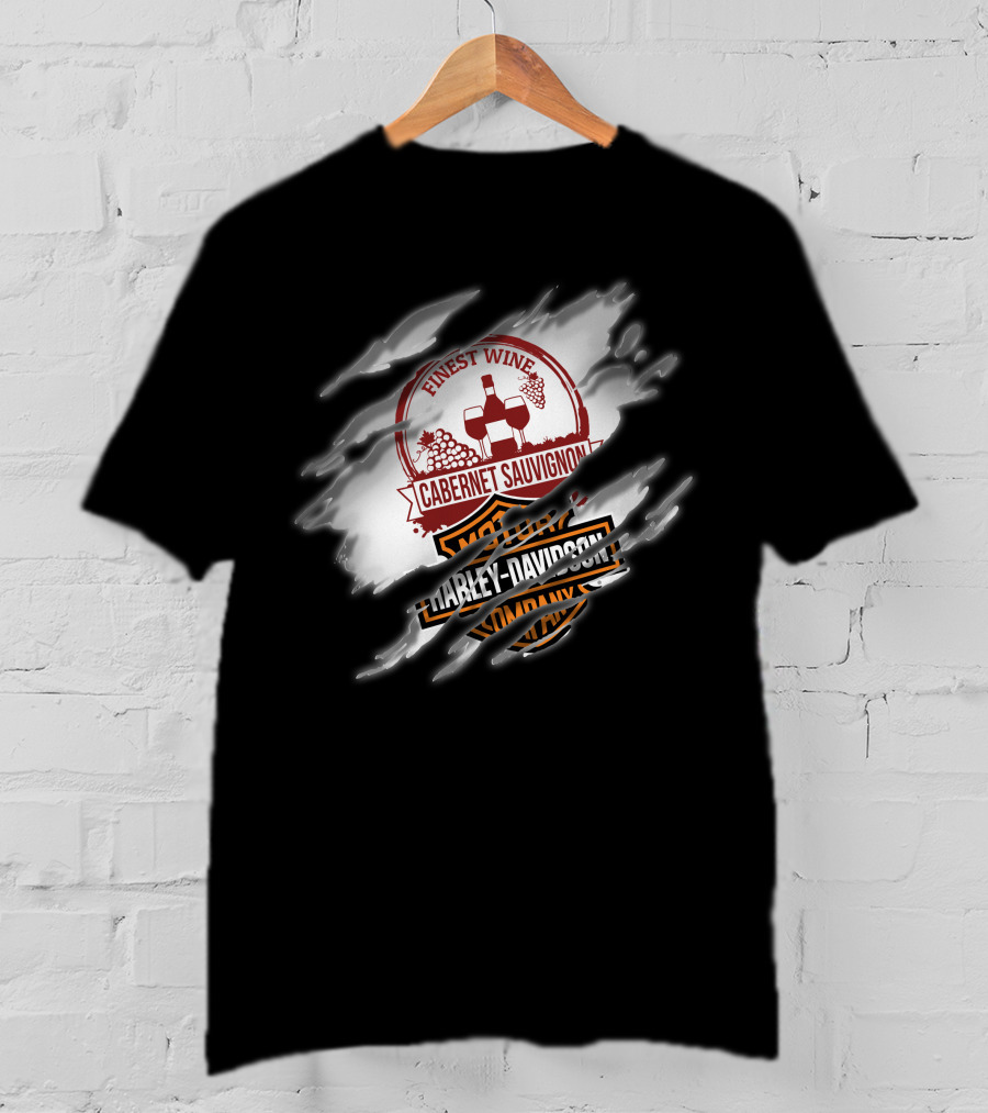Finest Wine Cabernet Sauvignon Harley Davidson T-Shirt