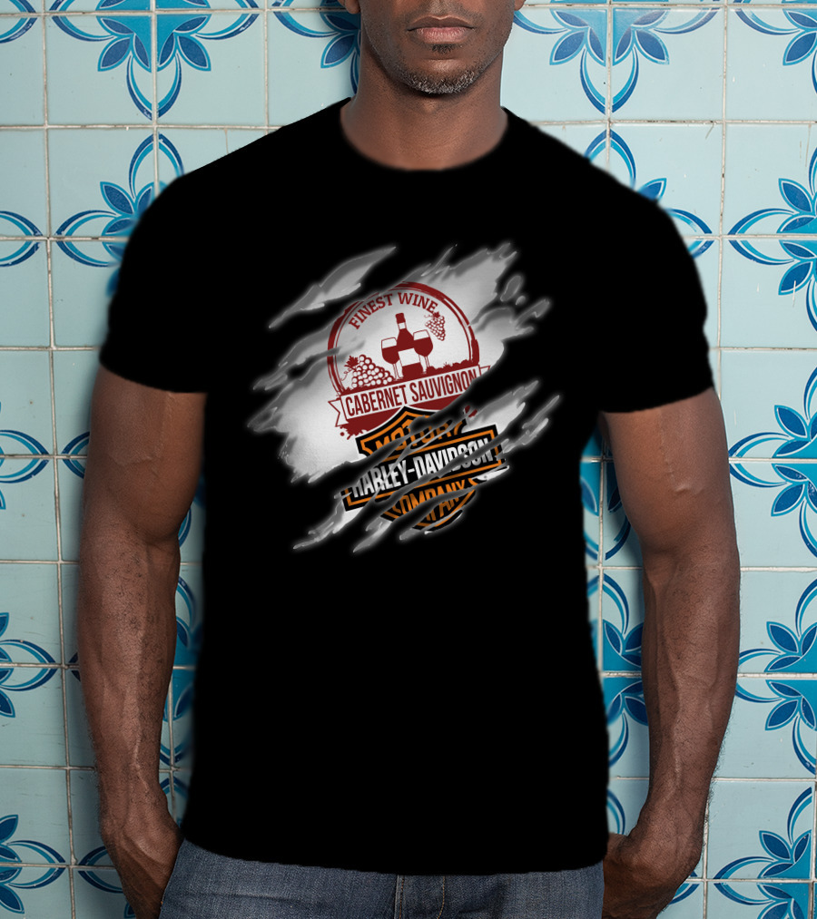 Finest Wine Cabernet Sauvignon Harley Davidson T-Shirt