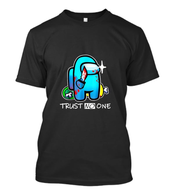 Among Trust No One Stabbing Character T-Shirt