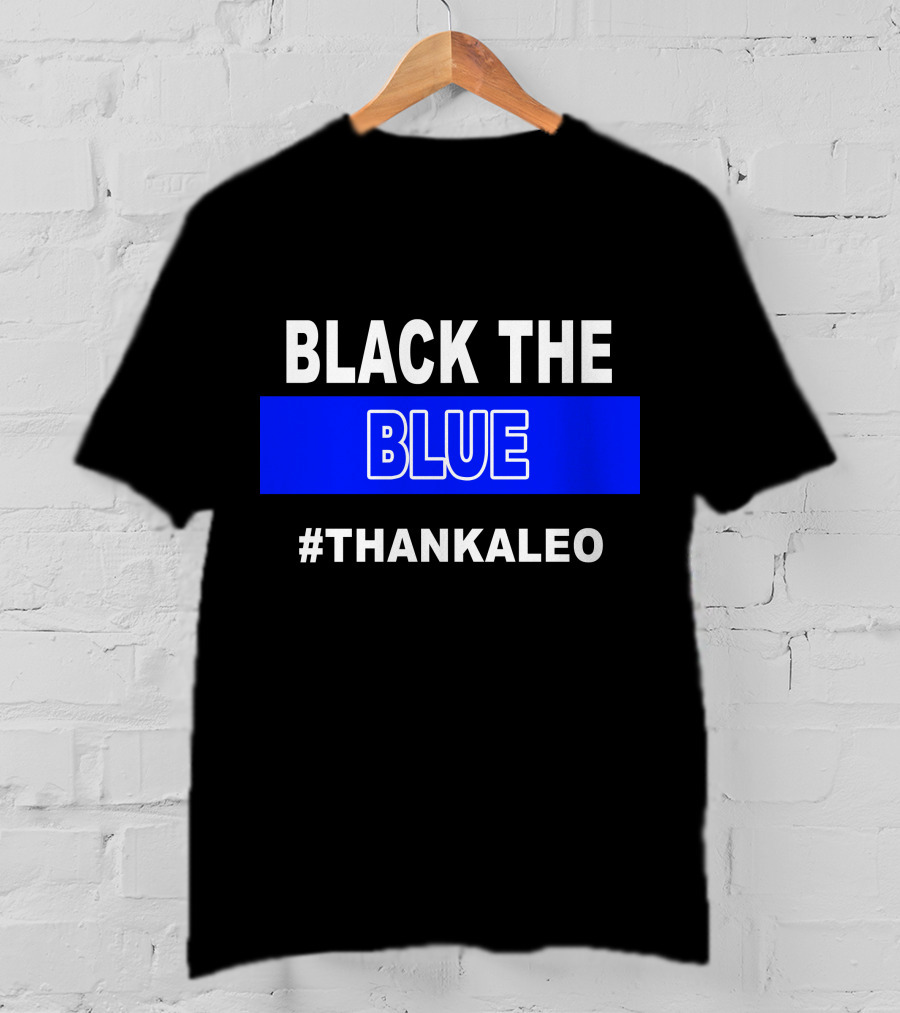 BLACK THE BLUE #THANKALEO Tampa T-Shirt