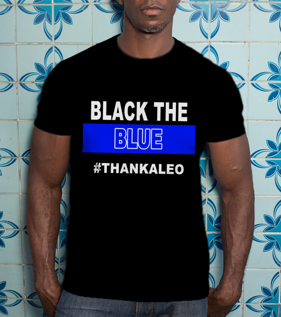 BLACK THE BLUE #THANKALEO Tampa T-Shirt