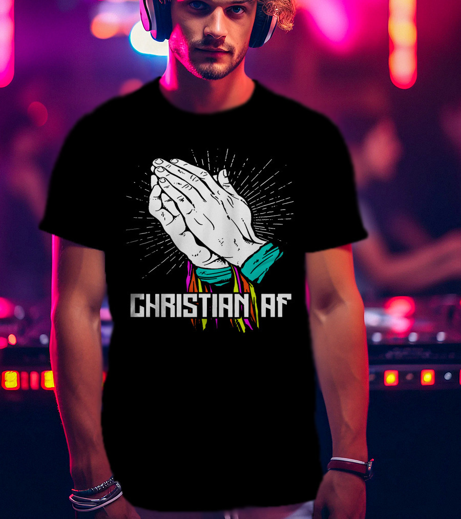 Bray Wyatt Responds Christian AF Praying Hands Với ánh Sáng Tỏa Sáng T-Shirt