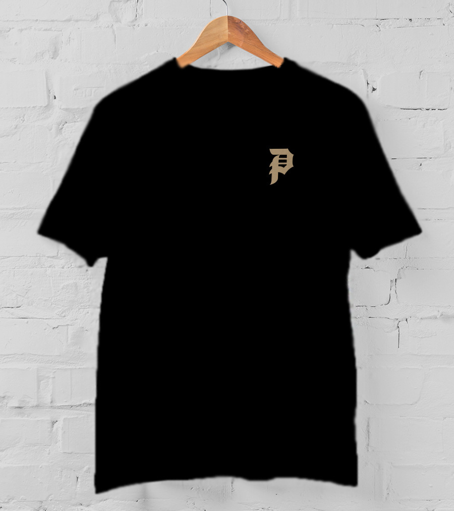 Primitive Dirty Gold Reflective P Logo And Script With Reflective Accents T-Shirt