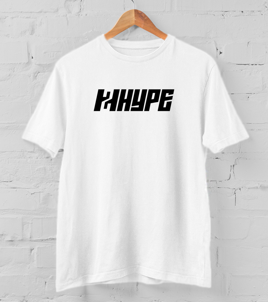 2Hype Bold Black Text Logo White Background T-Shirt