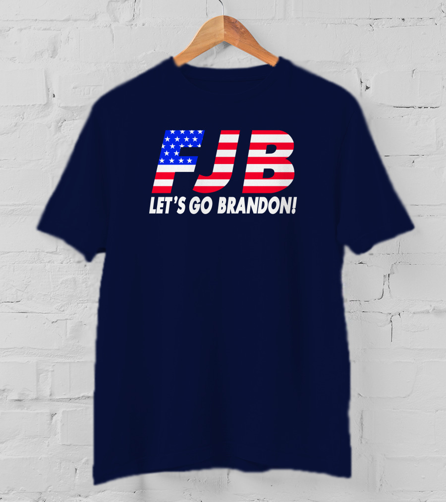 FJB Let's Go Brandon American Flag T-Shirt
