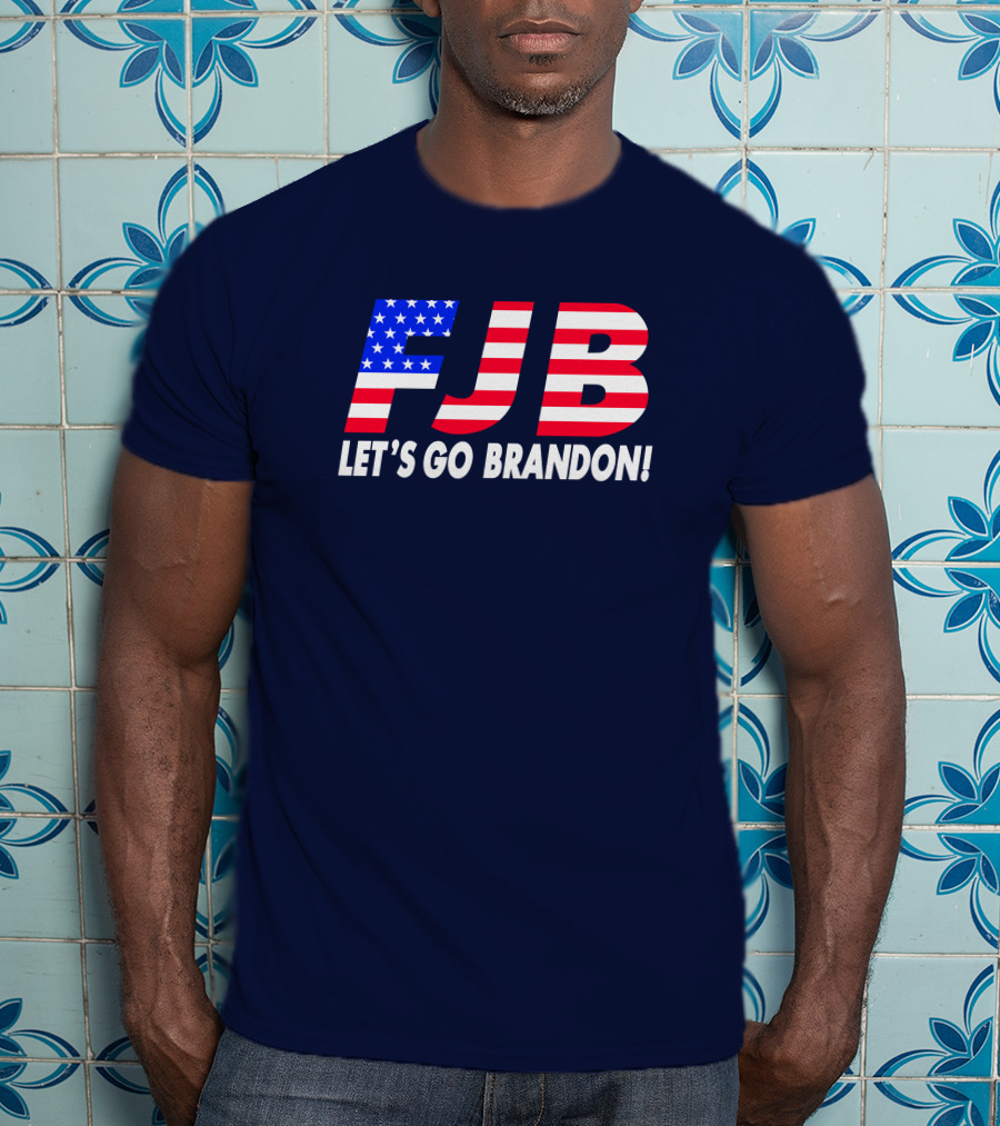 FJB Let's Go Brandon American Flag T-Shirt