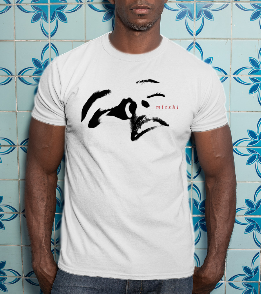 Mitski Abstract Face Brushstrokes T-Shirt
