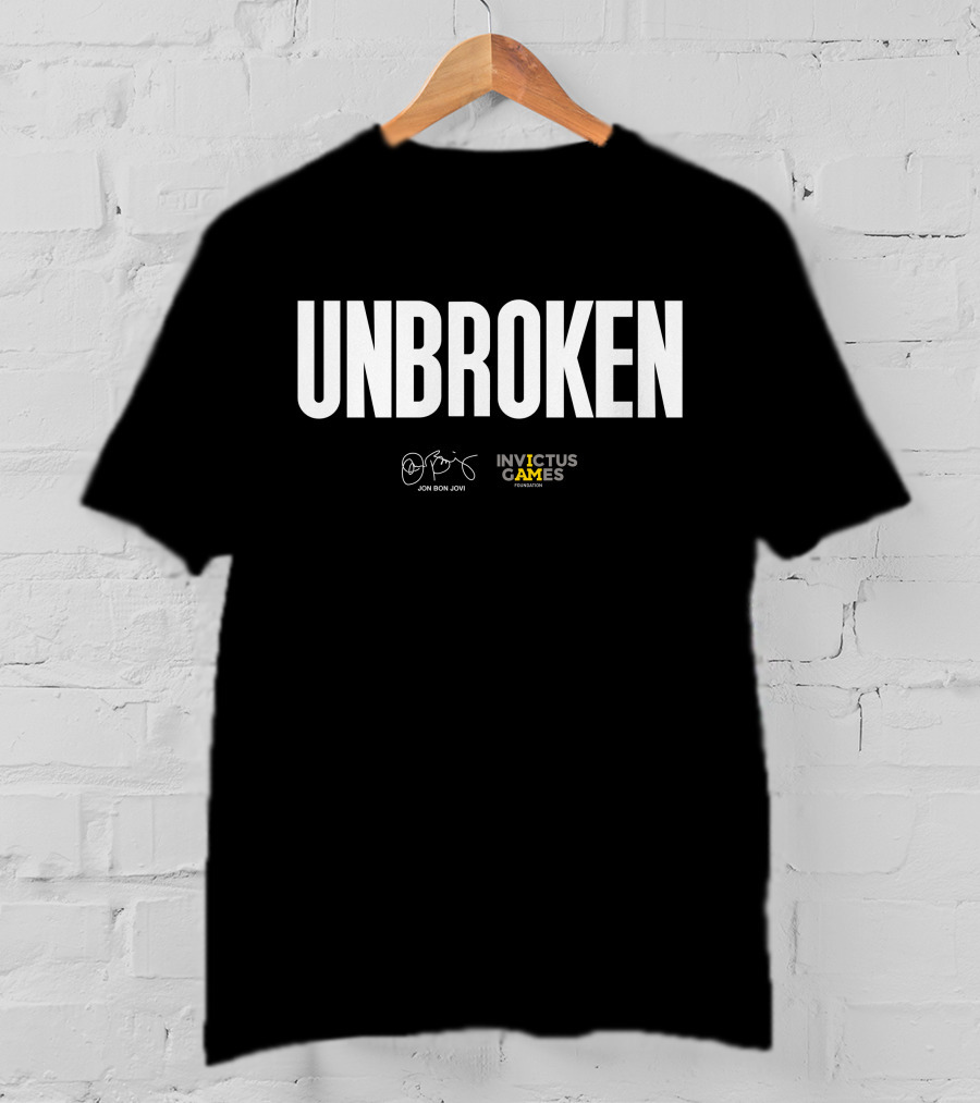 Unbroken Jon Bon Jovi Invictus Games Foundation T-Shirt