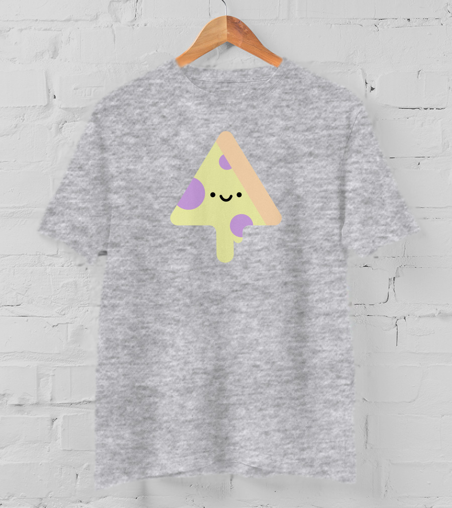 Joe Fabisevich Pizza Cute Smiley Slice Triangle T-Shirt