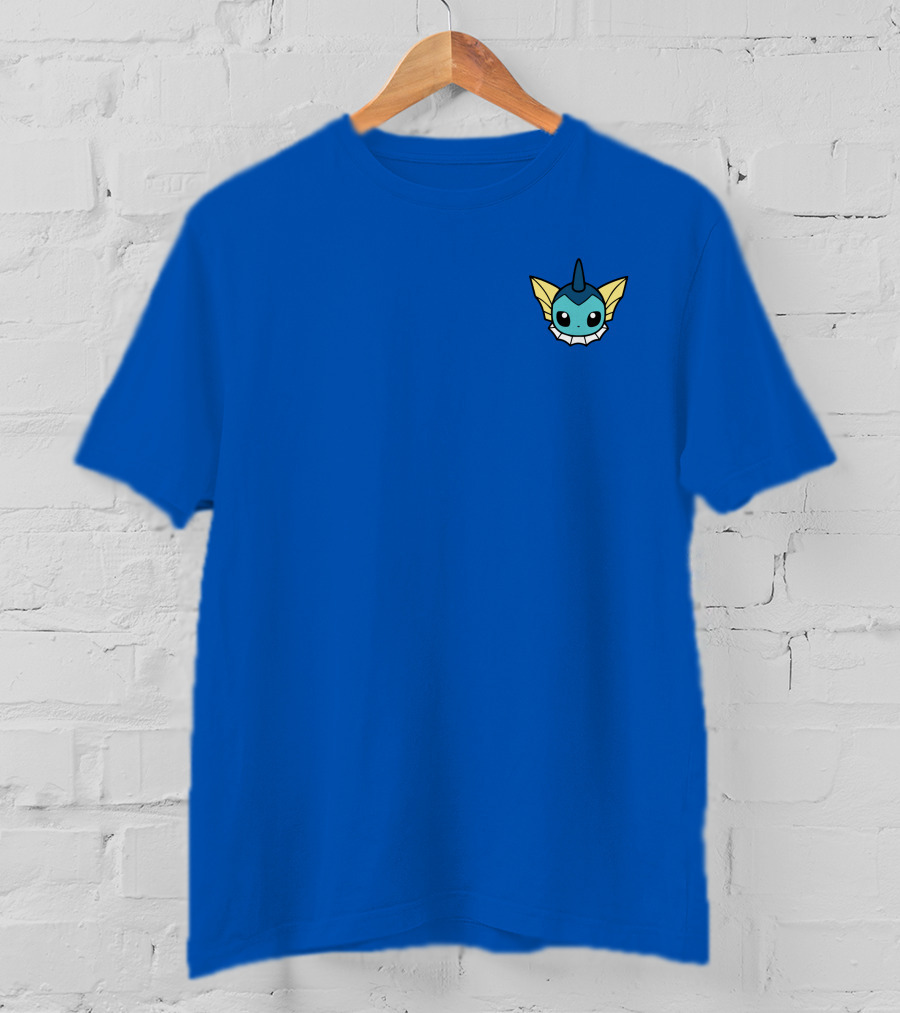 Mark Zimmerman Pokémon Vaporeon Face Blue Minimalist T-Shirt