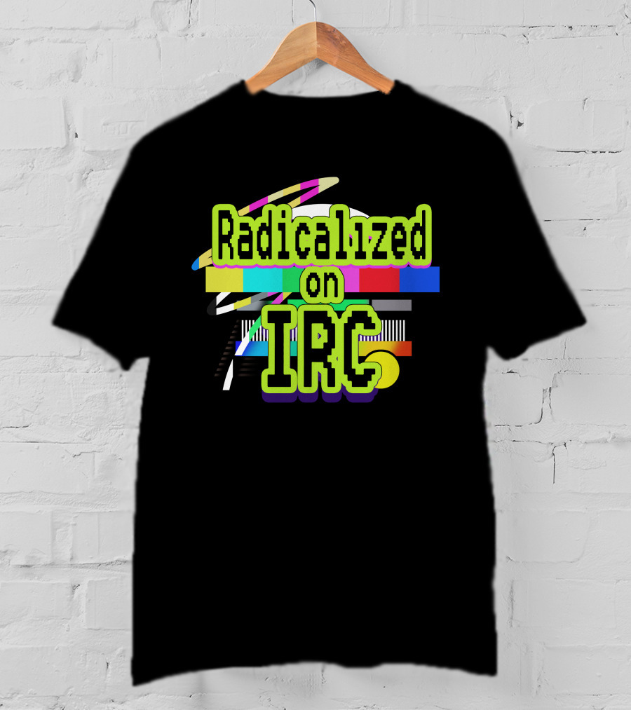 Radicalized On IRC Bright Geometric Abstract T-Shirt