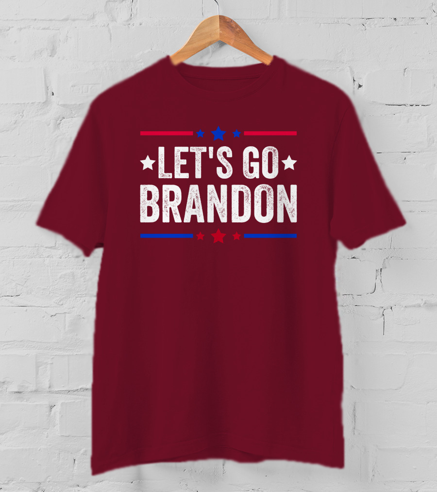 Manny Machado Let's Go Brandon Stars Stripes Red Blue White T-Shirt