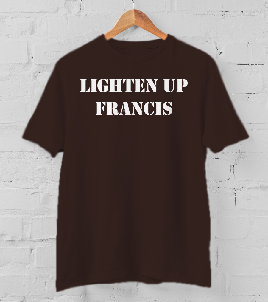 Lighten Up Francis Stripes Character T-Shirt