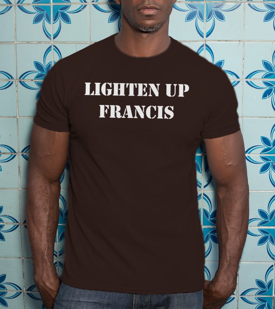 Lighten Up Francis Stripes Character T-Shirt