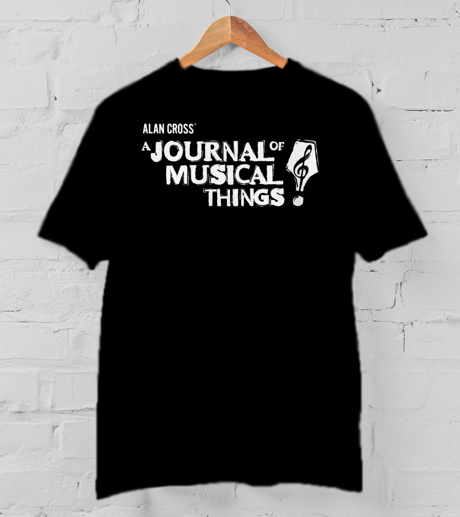 Alan Cross' A Journal Of Musical Things Treble Clef Pen T-Shirt