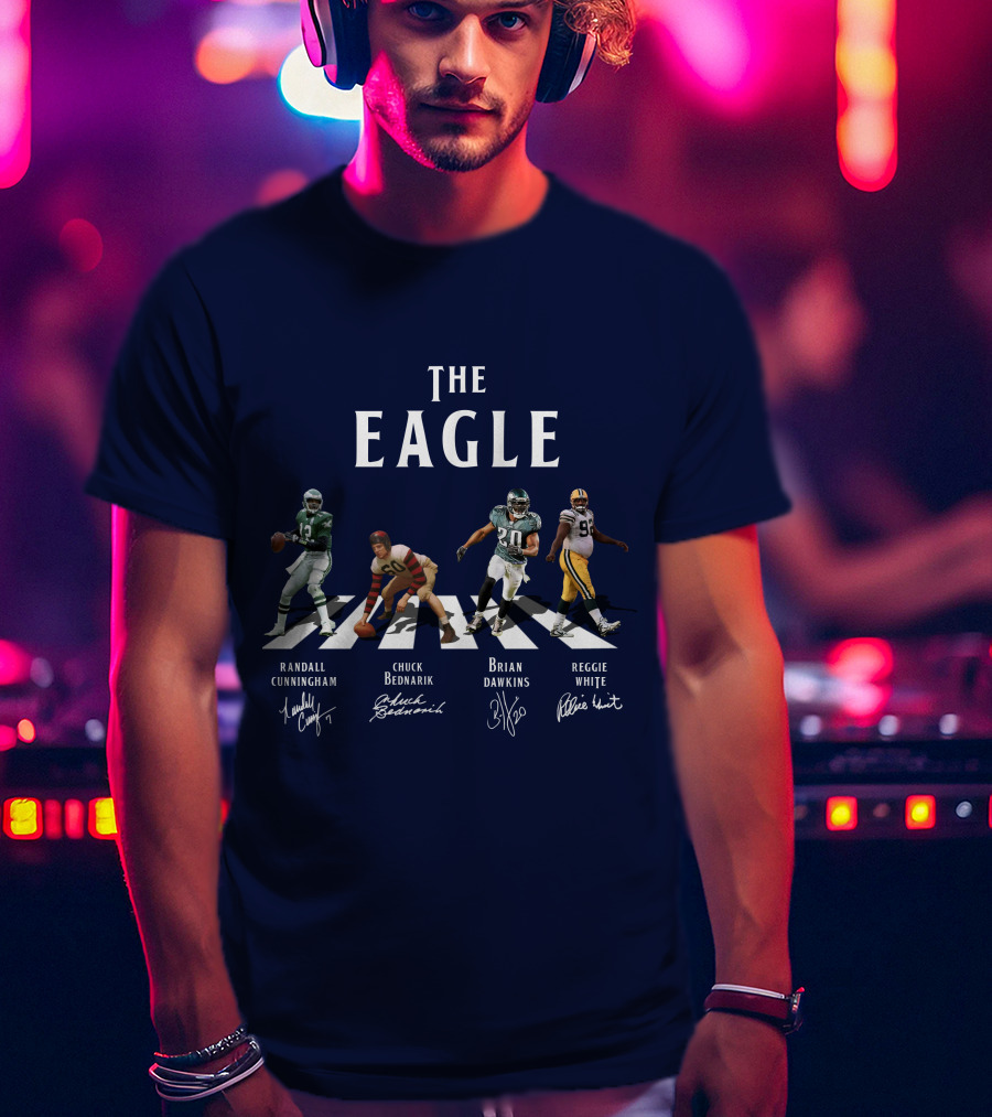 The Eagle Randall Cunningham Chuck Bednarik Brian Dawkins Reggie White NFL T-Shirt