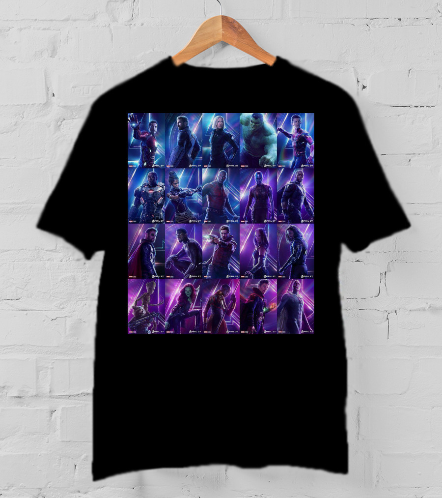 Avengers Endgame Characters Marvel Cinematic Universe T-Shirt