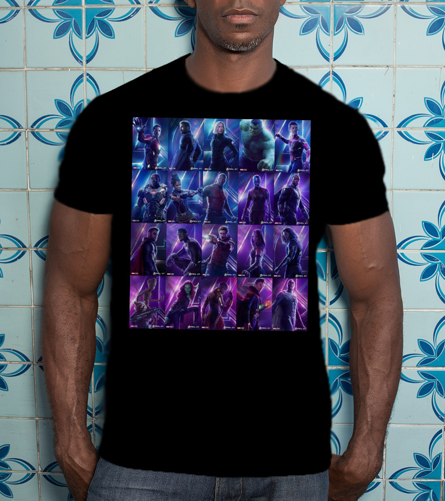 Avengers Endgame Characters Marvel Cinematic Universe T-Shirt
