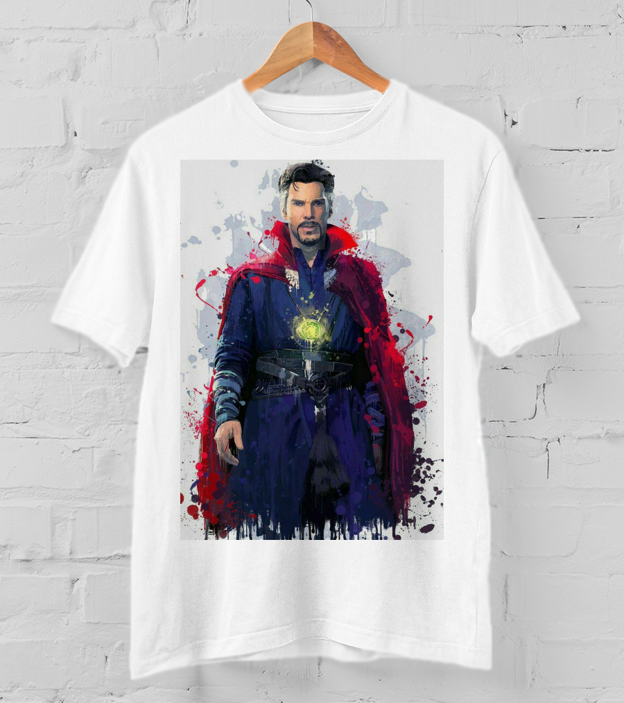 Doctor Strange Spellbinding Red Cloak And Magic Artistry T-Shirt