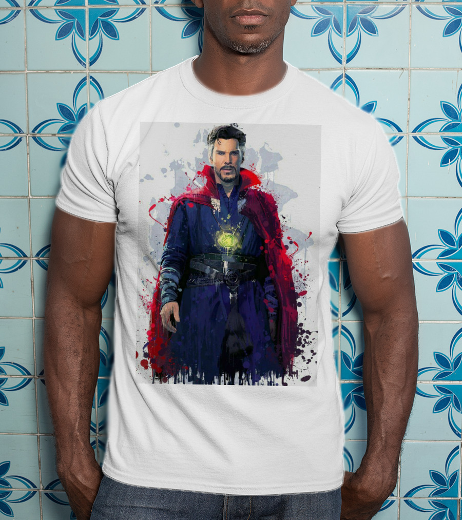 Doctor Strange Spellbinding Red Cloak And Magic Artistry T-Shirt