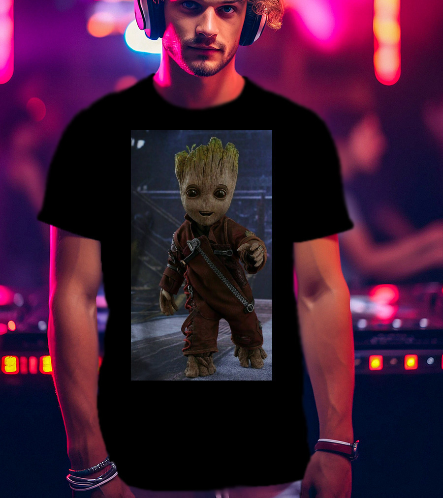 Baby Groot Guardians Of The Galaxy Character T-Shirt
