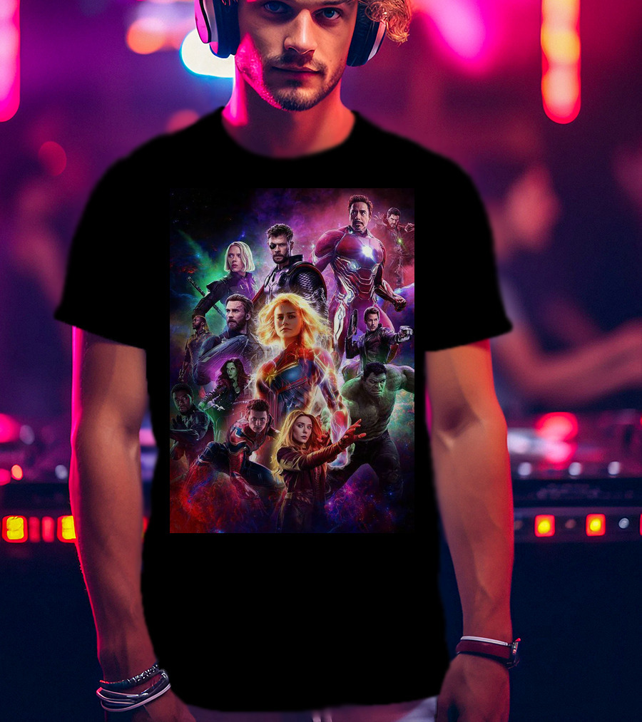 Marvel Avengers Endgame Superhero Team T-Shirt