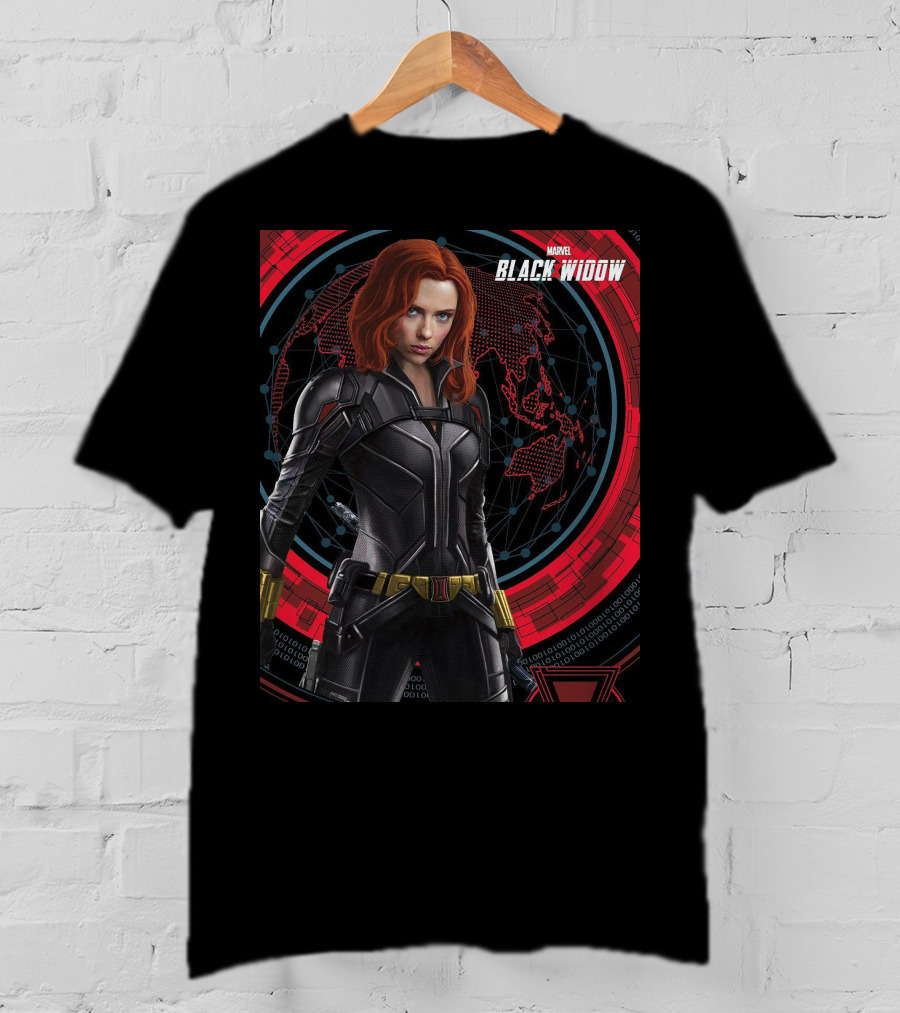 Marvel Black Widow Natasha Romanoff Avengers Iconic Suit T-Shirt