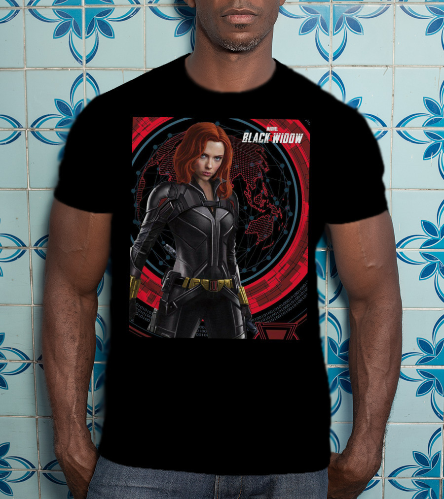 Marvel Black Widow Natasha Romanoff Avengers Iconic Suit T-Shirt