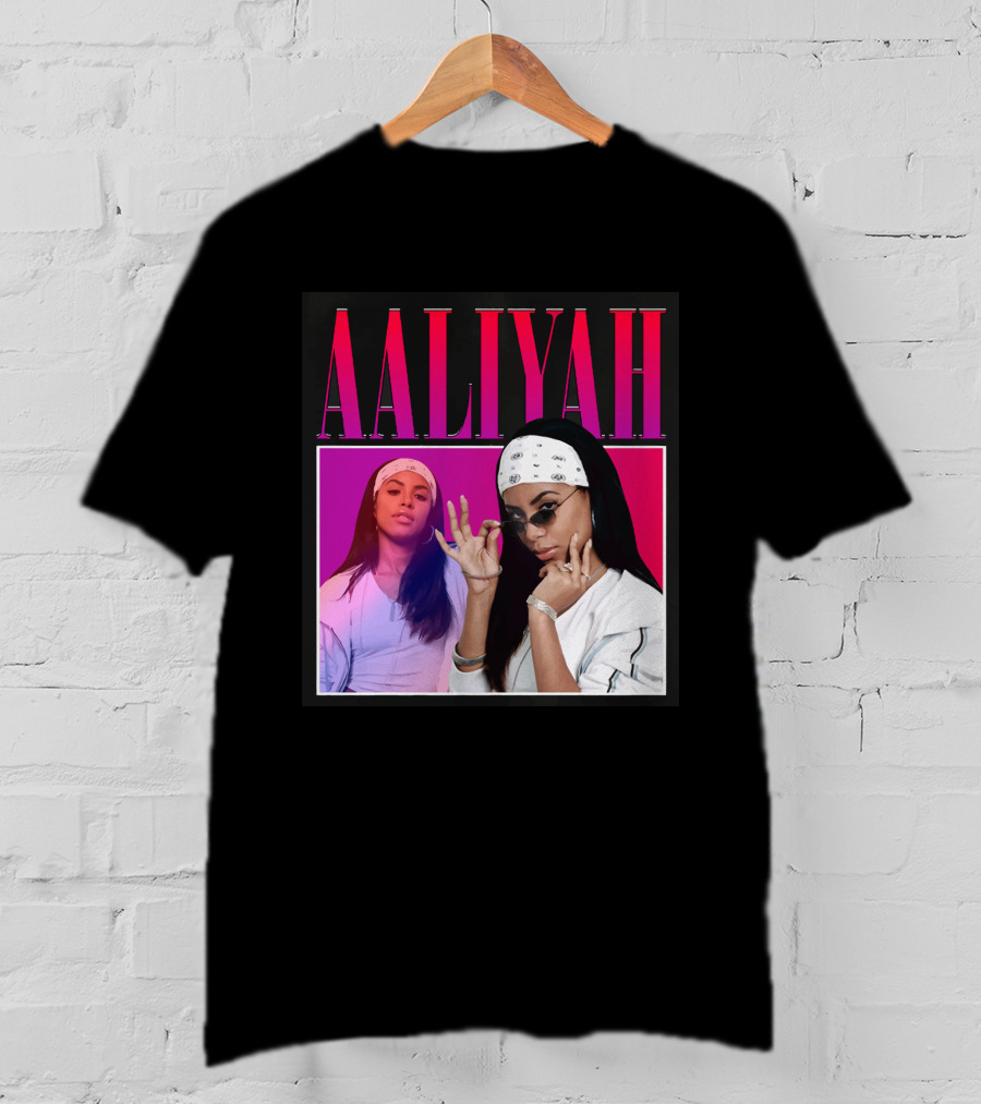 Aaliyah Pink And Red Gradient Bandana T-Shirt