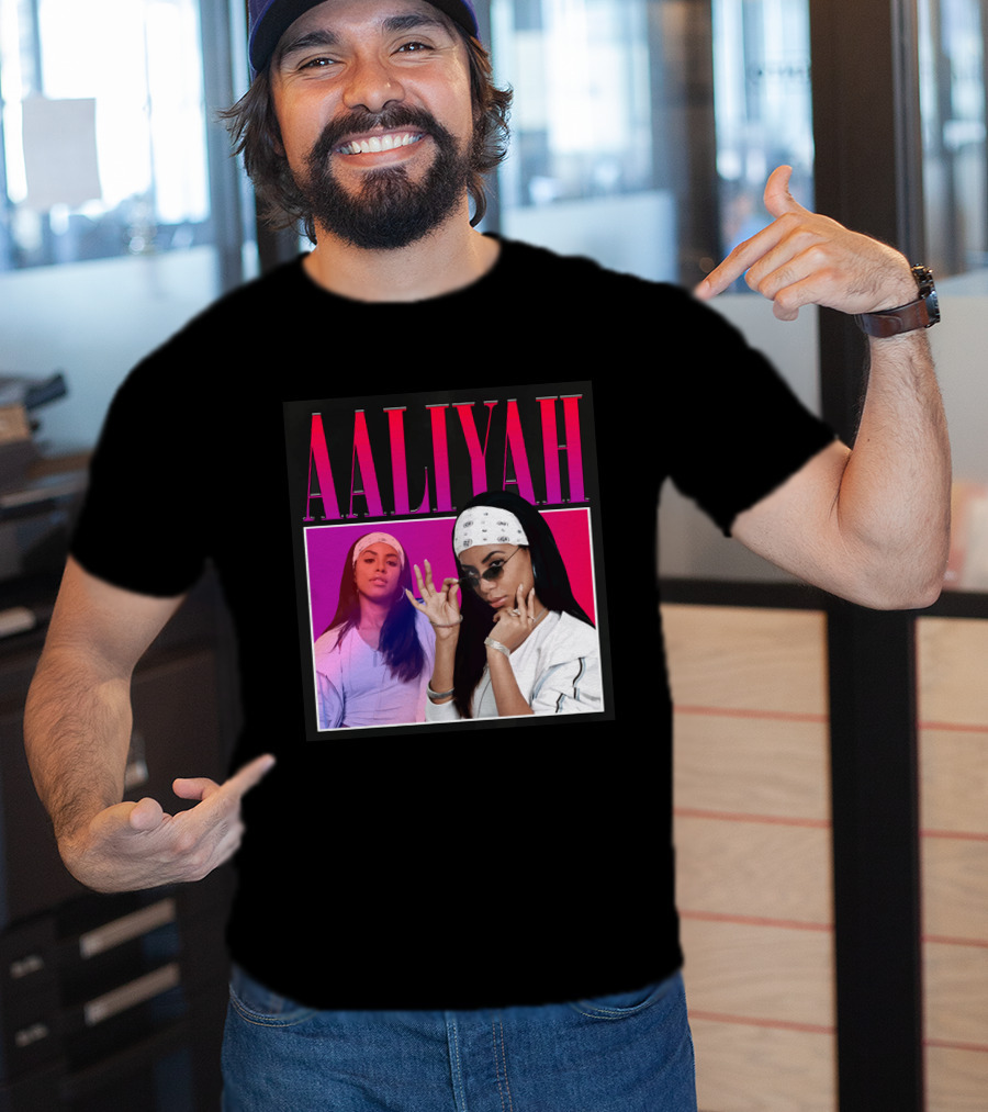 Aaliyah Pink And Red Gradient Bandana T-Shirt
