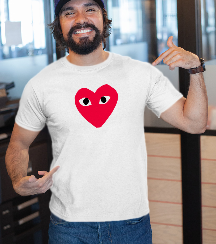 Comme Des Garçons Heart Eye Logo CDG T-Shirt